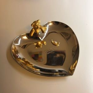 Mikimoto teddy bear&pearl jewelry tray